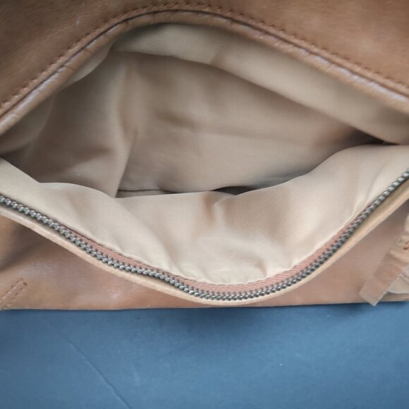 The Sak Ladies Dark Tan & Beige Glitter Genuine Leather Handbag or Crossbody - Picture 8 of 11